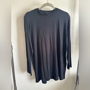 EILEEN FISHER Black Long Sleeve Shirt.